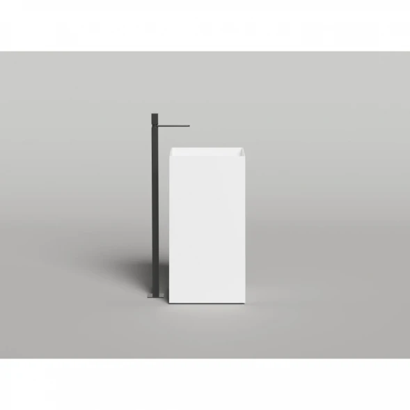 Раковина-чаша Salini S-Stone Armonia Square 01 130521M 46x46 см, напольная, белый матовый