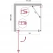 Душевой уголок 80x100 см BelBagno Etna ETNA-AH-1-80/100-C-Cr прозрачное