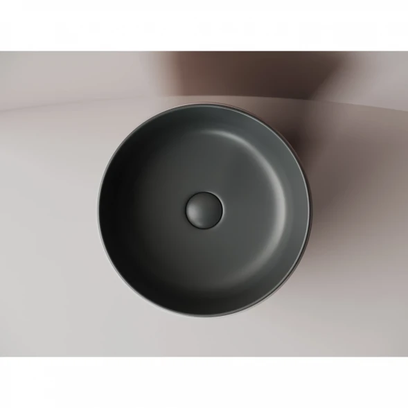 Раковина-чаша Ceramica Nova Element CN6073MDH 35,6x35,6 см, накладная, темный антрацит матовый
