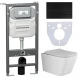 Комплект подвесной унитаз Ceramica Nova Metric CN3007 + система инсталляции Ceramica Nova Envision Flat CN1002B + CN1000