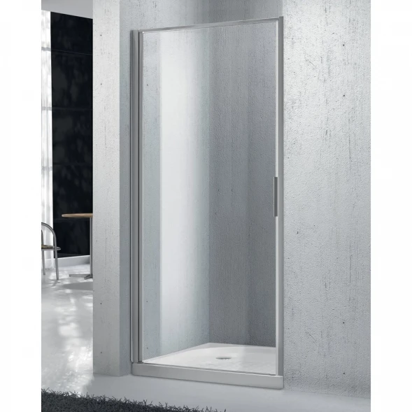 Душевая дверь 85 см BelBagno SELA-B-1-85-Ch-Cr текстурное стекло