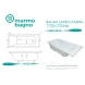 Ванна из литьевого мрамора Marmo Bagno Алесса New MB-ALN170-70 170x70 см, белый
