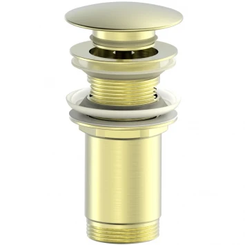 Донный клапан для раковины Wonzon &amp; Woghand WW-88SS09-BG с переливом, золотой матовый
