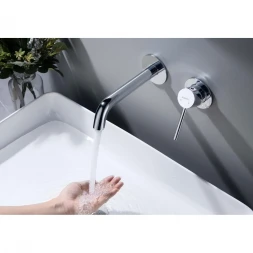 Смеситель для раковины Aquatek Европа AQ1313CR встраиваемый, без донного клапана, хром