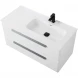Тумба под раковину Cezares Eco ECO-CER-N-1000-2C-SO-BL-R 100 см R, подвесная, Bianco Lucido