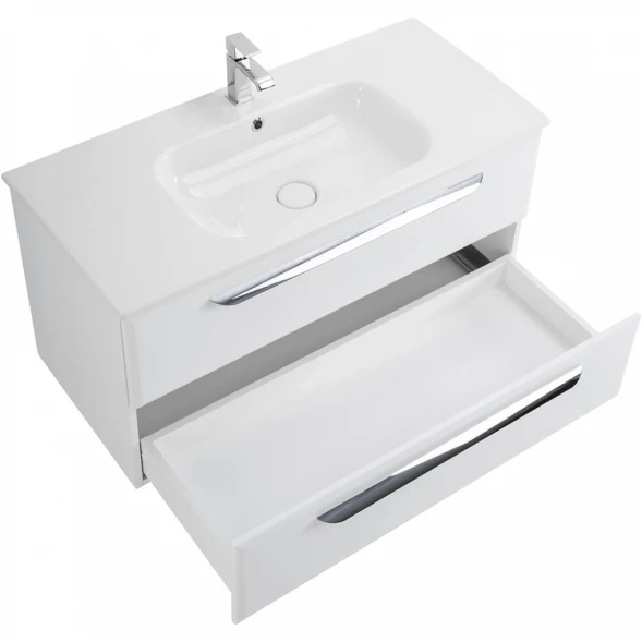 Тумба Bianco Lucido 97 см Cezares Eco ECO-CER-1000-2C-SO-BL