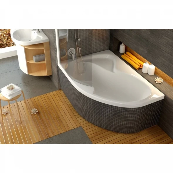 Асимметричная акриловая ванна Rosa II PU Plus 160 x 105 L Ravak CM210P0000