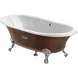 Ванна чугунная Roca Newcast Copper 233650008 170x85 см, отдельностоящая, с антискользящим покрытием, медный
