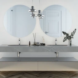 Смеситель для раковины без донного клапана Vincea Rondo VBF-1R1CH