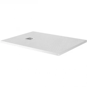 Душевой поддон BelBagno Uno TRAY-MR-UNO-AH-160/80-35-W-CR 160x80 см, из литьевого мрамора, прямоугольный, белый