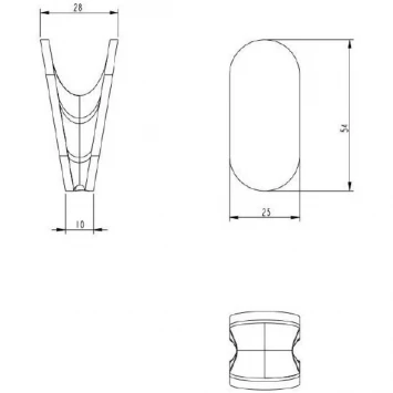 Крючок Grocenberg AC0051MG для ванны, золотой матовый