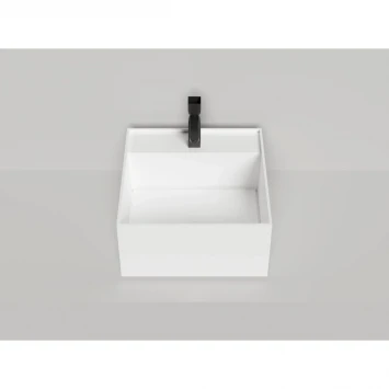 Раковина-чаша Salini S-Sense Armonia Square Top 02 130512TG 45x45 см, накладная, белый глянец