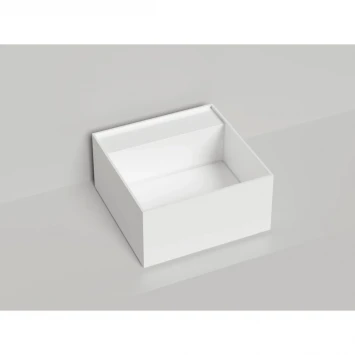 Раковина-чаша Salini S-Sense Armonia Square Top 02 130512TG 45x45 см, накладная, белый глянец