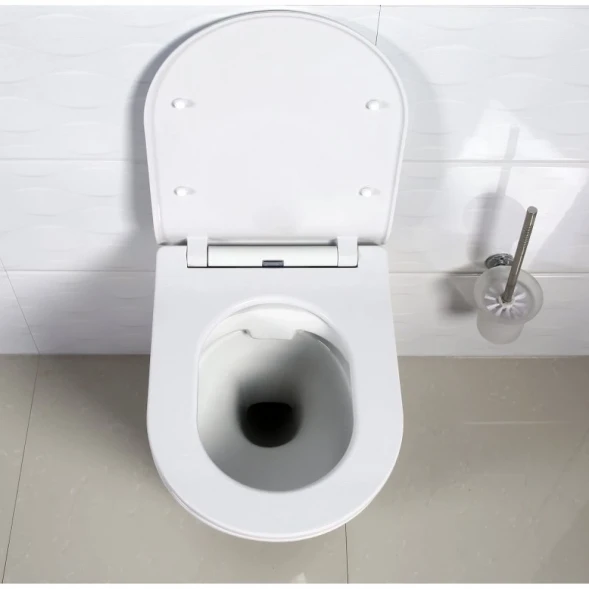 Унитаз подвесной BelBagno Flay-R BB506CH безободковый, белый