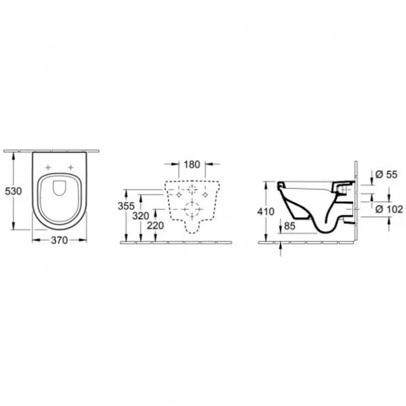 Унитаз подвесной Villeroy &amp; Boch Omnia Architectura 56841001 альпийский Белый