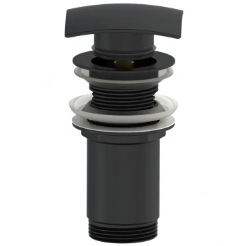 Донный клапан для раковины Wonzon &amp; Woghand WW-88SS08-MB без перелива, черный матовый