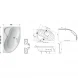 Асимметричная акриловая ванна Rosa II PU Plus 170 x 105 L Ravak C2210P0000