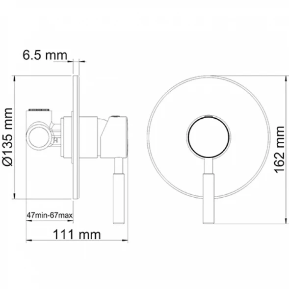 Смеситель для душа WasserKRAFT Wern 4251