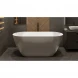 Ванна из литьевого мрамора Whitecross Coral A 0213.165075.100 165x75 см, отдельностоящая, белый глянец