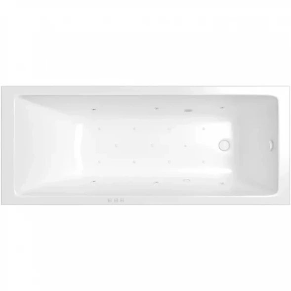 Акриловая ванна Whitecross Wave Slim 0111.170075.100.RELAX.WH 169,5x75 см, с гидромассажем, белый