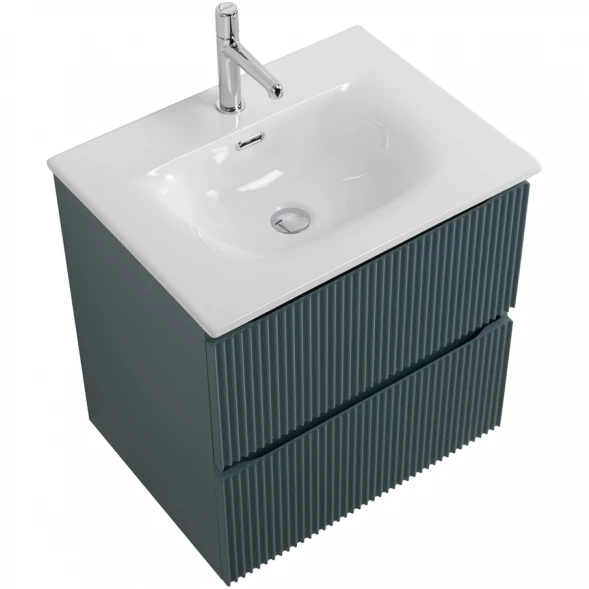 Тумба под раковину BelBagno Uno UNO-600-2C-SO-AO 60 см, подвесная, голубой матовый