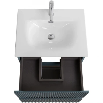 Тумба под раковину BelBagno Uno UNO-600-2C-SO-AO 60 см, подвесная, голубой матовый
