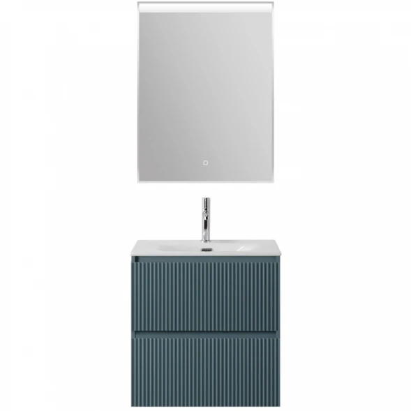 Тумба под раковину BelBagno Uno UNO-600-2C-SO-AO 60 см, подвесная, голубой матовый