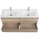 Тумба под раковину BelBagno Kraft KRAFT-1200-4C-SO-2-RGB 120 см, подвесная, Rovere Galifax Bianco