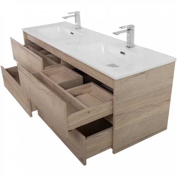 Тумба под раковину BelBagno Kraft KRAFT-1200-4C-SO-2-RGB 120 см, подвесная, Rovere Galifax Bianco