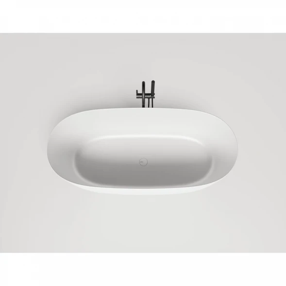 Ванна из литьевого мрамора Salini S-Sense Sofia Light 103611G 164x76 см, отдельностоящая, белый глянец