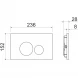 Комплект подвесной унитаз Ceramica Nova Metric CN3007 + система инсталляции Ceramica Nova Envision Round CN1001B + CN1000