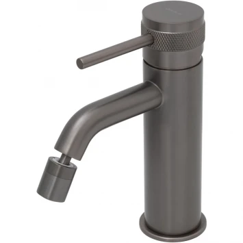 Смеситель для биде Allen Brau Priority 5.31A04-MG с донным клапаном, графит матовый
