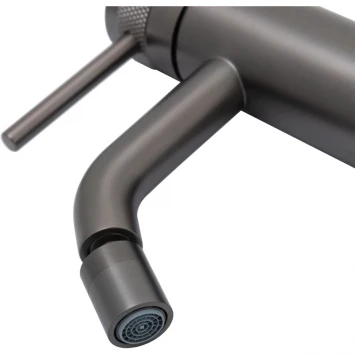 Смеситель для биде Allen Brau Priority 5.31A04-MG с донным клапаном, графит матовый