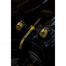 Смеситель для раковины Boheme Prestige 152-2-MG-PR встраиваемый, Золото матовый