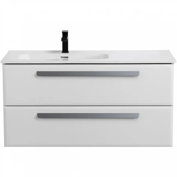 Тумба под раковину Cezares Eco ECO-CER-N-1000-2C-SO-BL-L 100 см L, подвесная, Bianco Lucido
