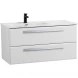 Тумба под раковину Cezares Eco ECO-CER-N-1000-2C-SO-BL-L 100 см L, подвесная, Bianco Lucido