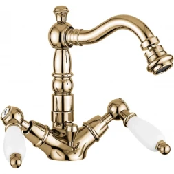 Смеситель для биде Emmevi Deco Ceramic 121614/BR с донным клапаном, бронза