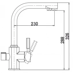 Смеситель для кухни с фильтром Kaiser Decor 40144-10 + H851P00