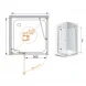 Душевой уголок Cezares Verona 100x100 см прозрачное стекло VERONA-W-A-1-100-C-Cr