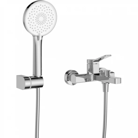 Смеситель для ванны BelBagno Albano ALBANO-VASM-CRM с душевым гарнитуром, хром