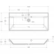 Раковина 100x45 см BelBagno Vittoria BB1000/450-LV-ART-AST-NERO