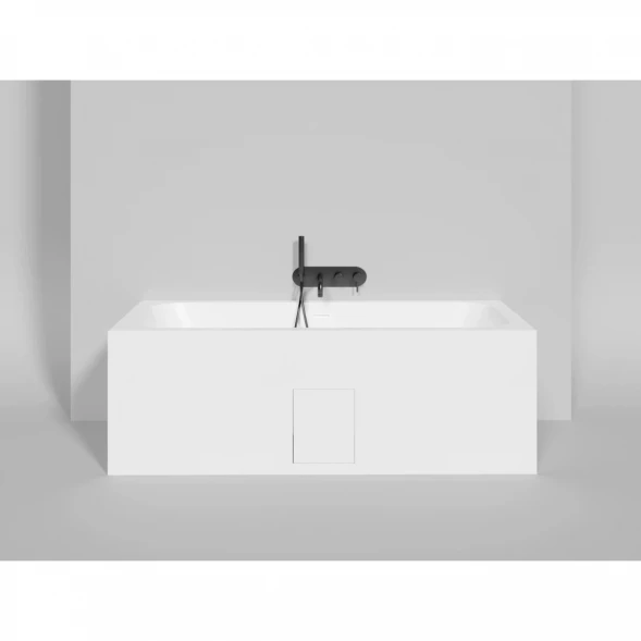 Ванна из литьевого мрамора Salini S-Sense Orlanda Axis Kit 103313G 170x75 см, белый глянец