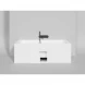 Ванна из литьевого мрамора Salini S-Sense Orlanda Axis Kit 103313G 170x75 см, белый глянец