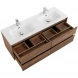 Тумба под раковину BelBagno Kraft KRAFT-1400-4C-SO-2-RT 140 см, подвесная, Rovere Tabacco