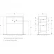 Тумба под раковину BelBagno Kraft KRAFT39-800/390-2C-PIA-BO 80,5 см, напольная, Bianco Opaco
