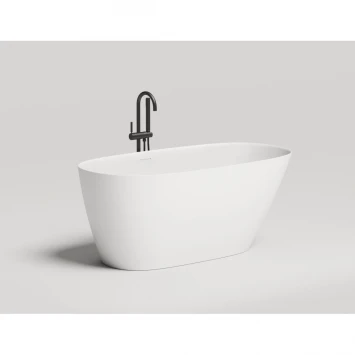 Ванна из литьевого мрамора Salini S-Stone Sofia 102528M 150x75 см, отдельностоящая, белый матовый