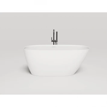 Ванна из литьевого мрамора Salini S-Stone Sofia 102528M 150x75 см, отдельностоящая, белый матовый