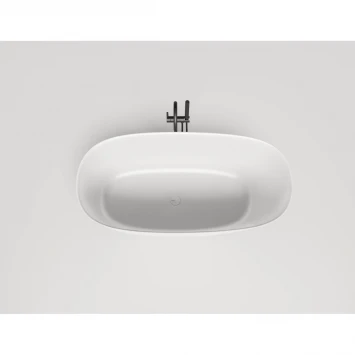 Ванна из литьевого мрамора Salini S-Stone Sofia 102528M 150x75 см, отдельностоящая, белый матовый