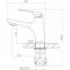 Смеситель для раковины без донного клапана BelBagno Gamma GAM-LVM-25-IN