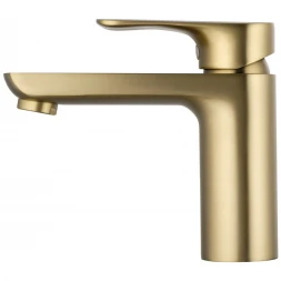 Смеситель для раковины Wonzon &amp; Woghand Line WW-A40732-BG золотой матовый